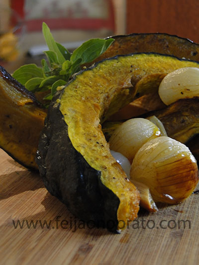 abóbora no forno