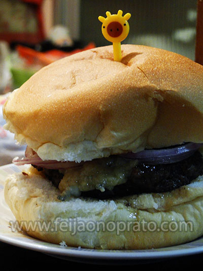 hamburguer queijo azul