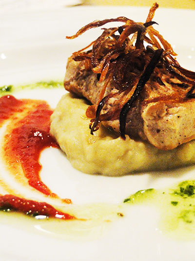 filé de porco com crisp