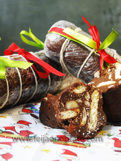 salaminho de chocolate