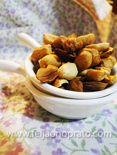 amendoim no micoondas